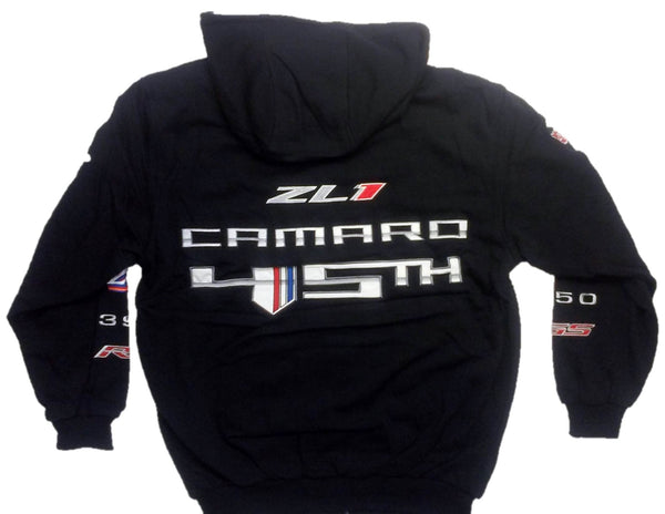 Chevrolet Camaro Since 1967 Zip-up Hoodie with Screen Printed Logos by JH Design