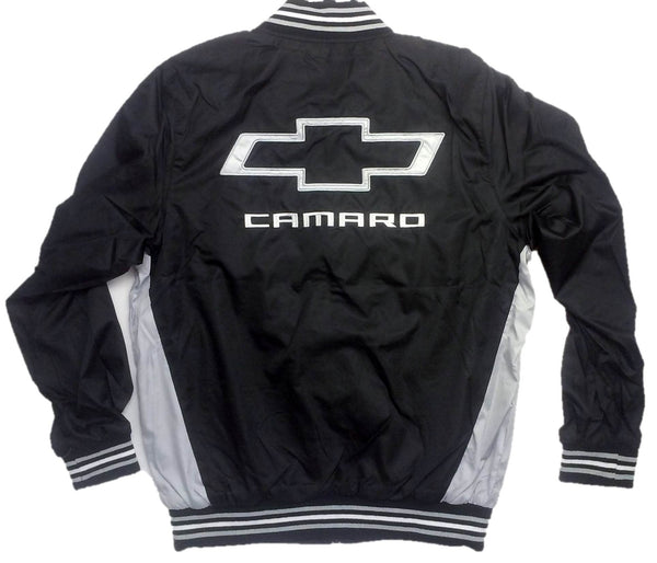 Chevrolet Camaro Men's Windbreaker Jacket with Embroidered Logos by JH Design