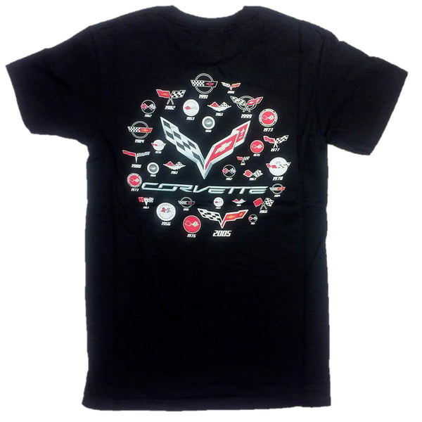 Corvette C7 Logo T-Shirt w/ Screen Printed Logos by JH Design
