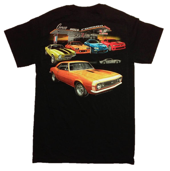 Joe Blow Camaro Service Station Adult Short Sleeve T-Shirt