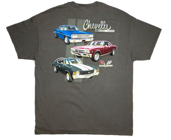 GM Chevrolet Chevelle Classic Car Lineup Automobile Graphic Print T-Shirt