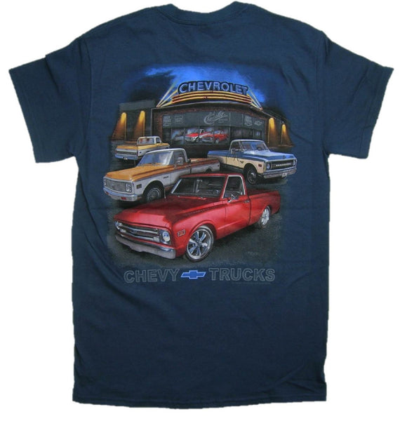 Joe Blow GM Chevy Truck Dealer Scene 67-72 Adult T-Shirt