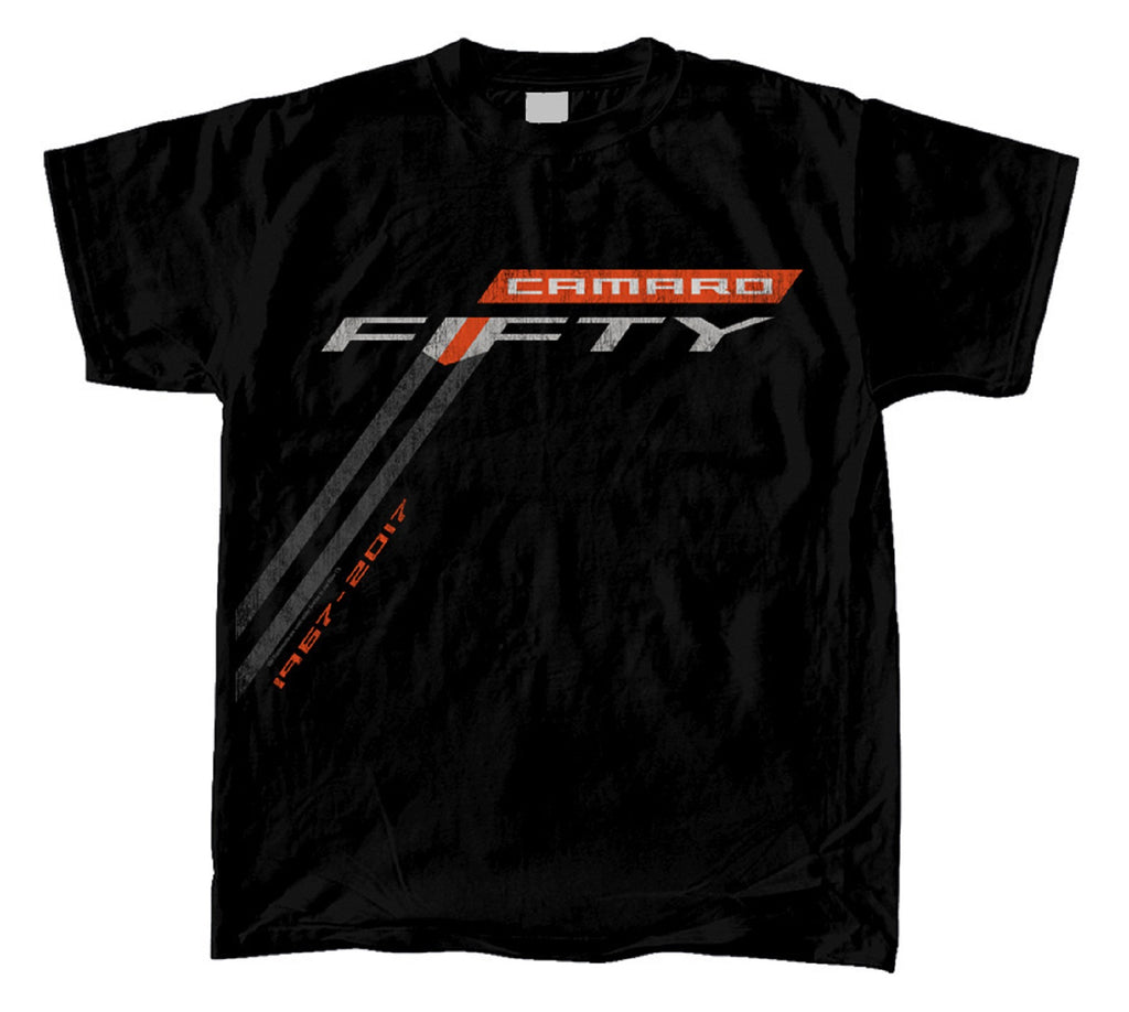 Chevy Camaro 50 Logo Stripe 67-2017 Men's T-Shirt by Joe Blow