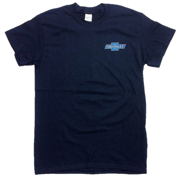 55 to 61 Chevy "Chevrolet Drive-In" T-Shirt 100% Cotton Preshrunk - Blue