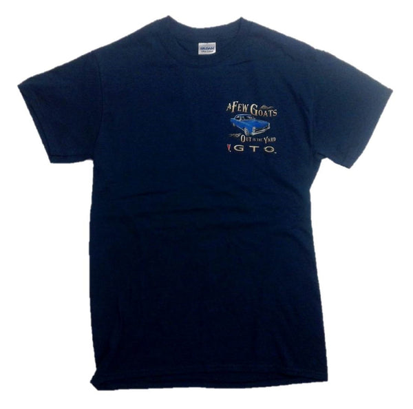 "A Few Goats Out in the Yard" GTO 100% Cotton Graphic Print Short Sleeve T-Shirt