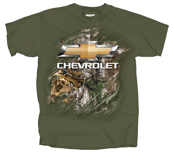 GM Realtree Chevy Bowtie Rip Thru T-shirt by Joe Blow