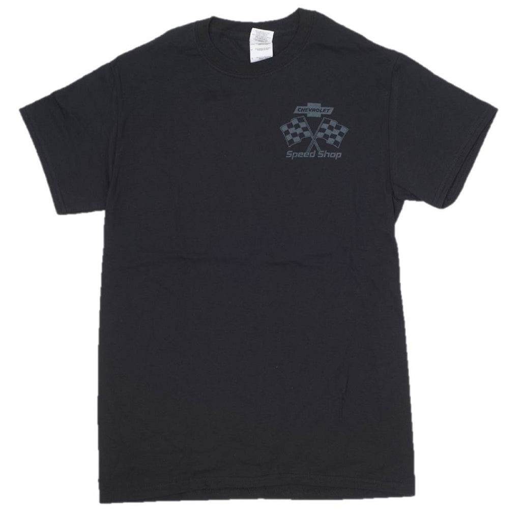 Chevrolet Speed Shop Pin-up Girl 100% Cotton Graphic Print Short Sleeve T-Shirt