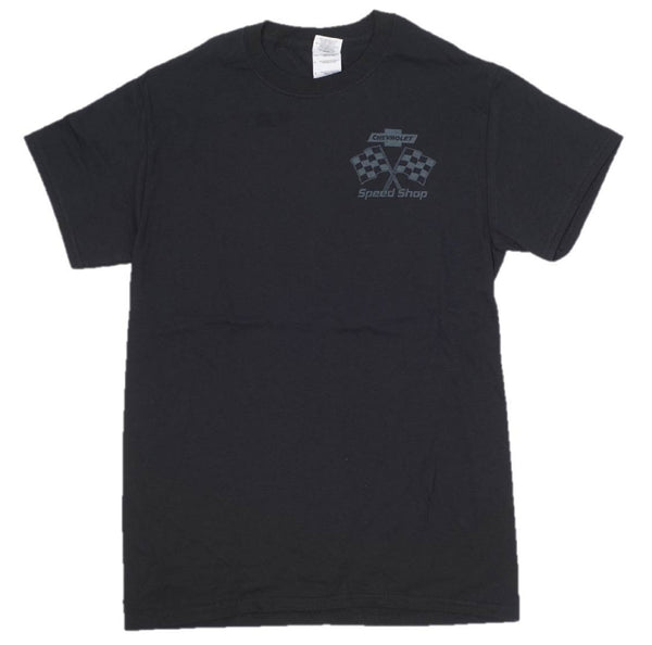 Chevrolet Speed Shop Pin-up Girl 100% Cotton Graphic Print Short Sleeve T-Shirt