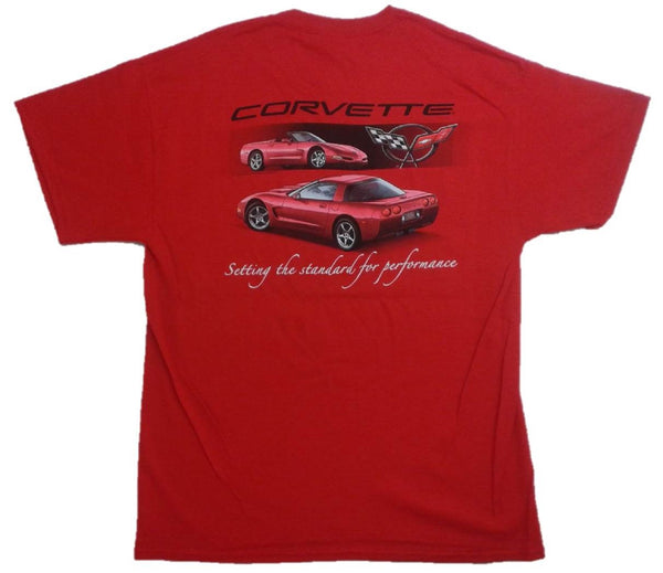 Corvette C5 Setting the Standard Performance Graphic Print Short Sleeve T-Shirt