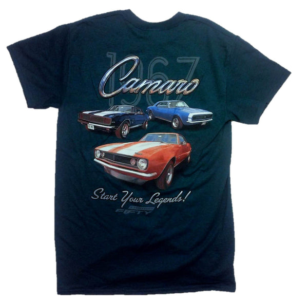 Chevy Camaro 1967 "Start Your Legends!" 3 Car T-Shirt