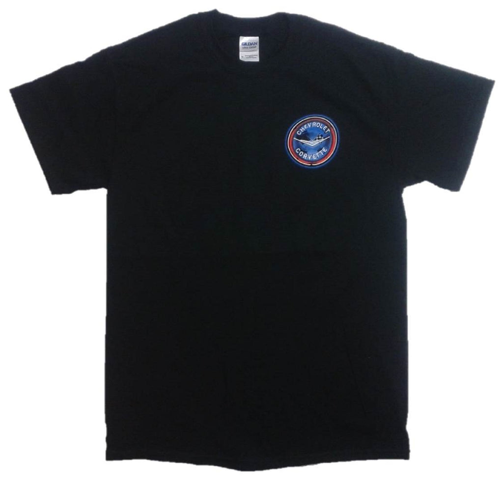 Chevrolet Corvette Retro Vette Diner Graphic Print Short Sleeve T-Shirt