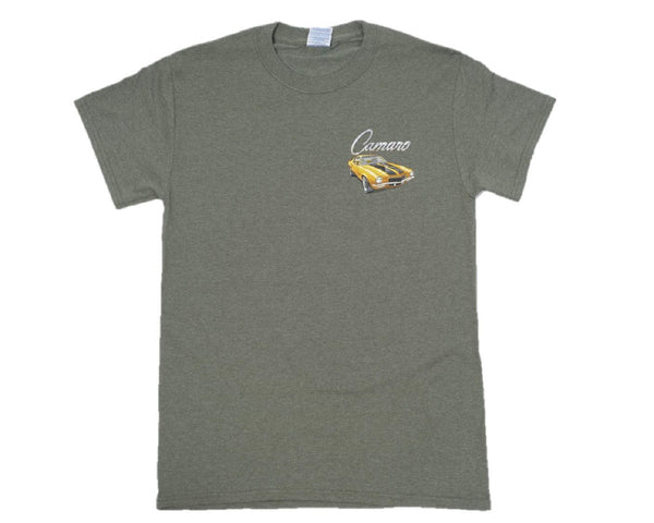 Camaro Vintage Script 50% Cotton/50% Poly Short Sleeve Graphic Print T-Shirt