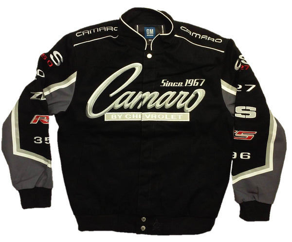 Camaro Twill Jacket with Embroidered Logos by JH Design
