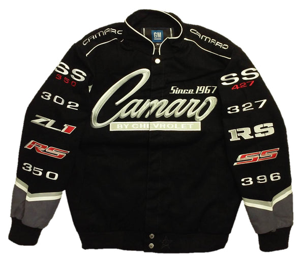 Camaro Twill Jacket with Embroidered Logos by JH Design