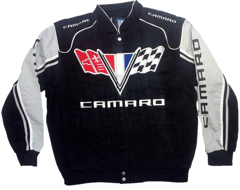 Camaro Twill Jacket with Embroidered Logos by JH Design