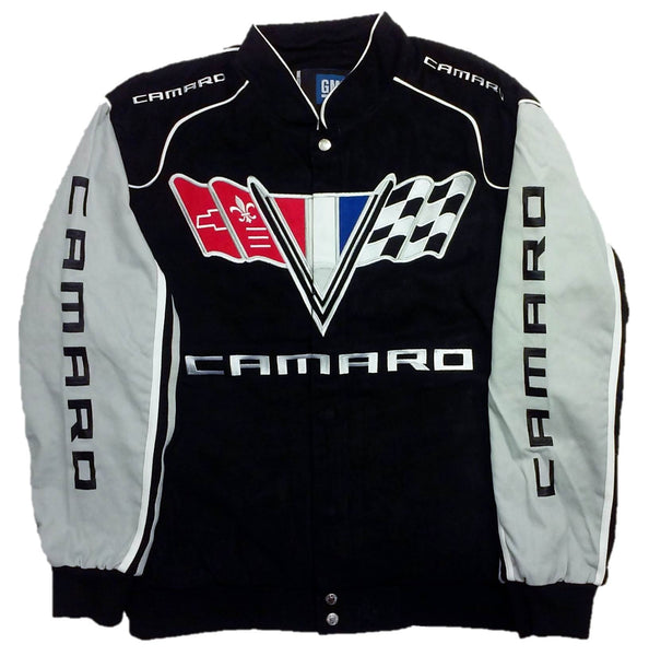 Camaro Twill Jacket with Embroidered Logos by JH Design