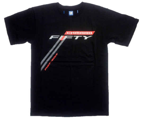 Chevy Camaro 50 Logo Stripe 67-2017 Men's T-Shirt by JH Design