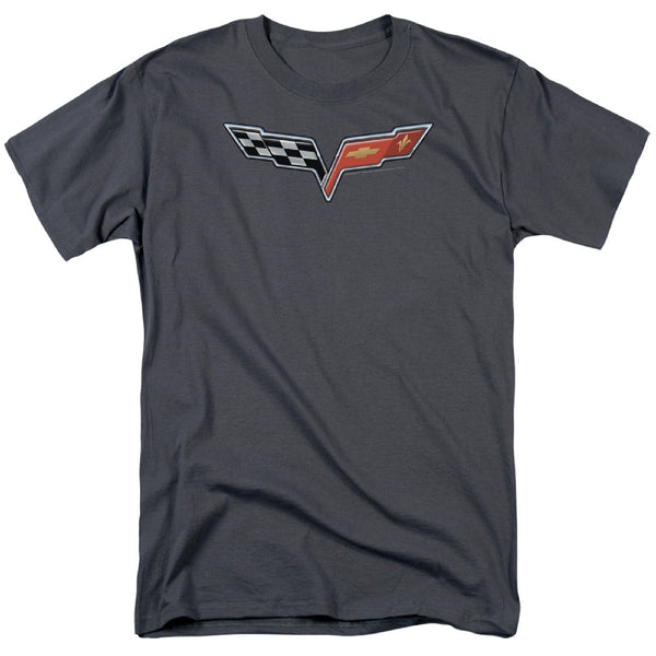 Chevrolet Corvette Flag C6 Logo T-shirt by Trevco