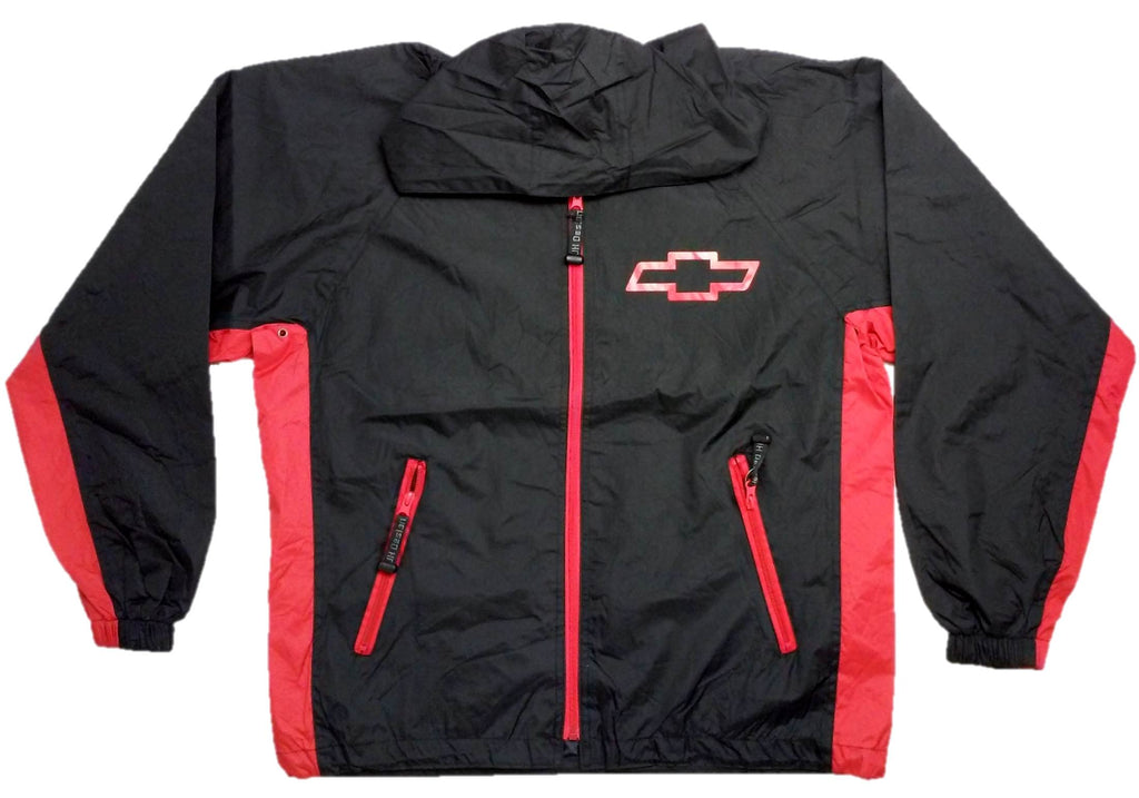 Chevrolet Racing Raincoat Windbreaker Jacket w/ Packing Pouch