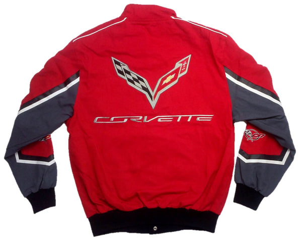 Corvette C7 Twill Jacket with Embroidered Logos by JH Design