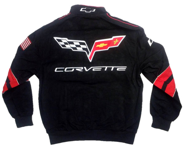 Corvette Men's Twill Jacket with Embroidered Logos by JH Design