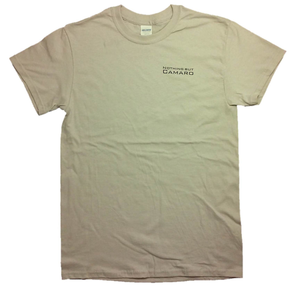 "NOTHING BUT CAMARO" Ice Grey 100% Cotton Short Sleeve Graphic Print T-Shirt