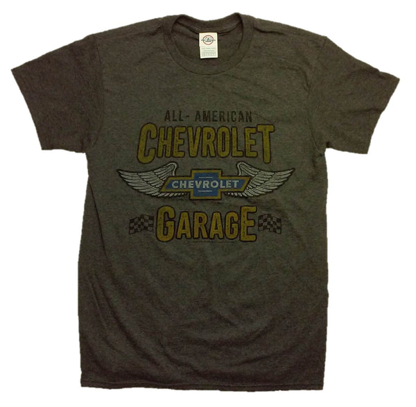 Joe Blow T's Chevrolet Garage Wings Logo T-Shirt by Joe Blow T's