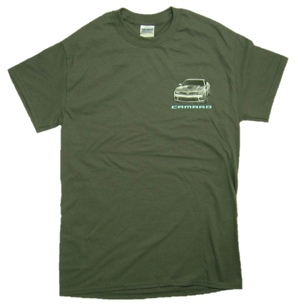 Chevy Z28 Camaro Laurel Wreath 100% Cotton Charcoal Graphic Print T-Shirt