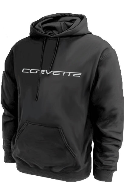 "NOTHING BUT CORVETTE" C6 Logo 50/50 Cotton/Polyester Pullover Hoodie Sweatshirt