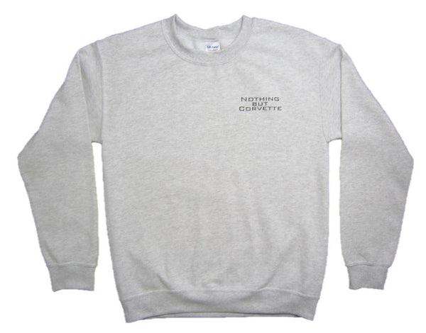 "NOTHING BUT CORVETTE" C6 Logo Pullover Crewneck Sweatshirt