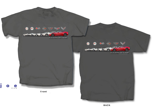 Corvette Band Print Adult Short Sleeve T-Shirt by Joe Blow T's
