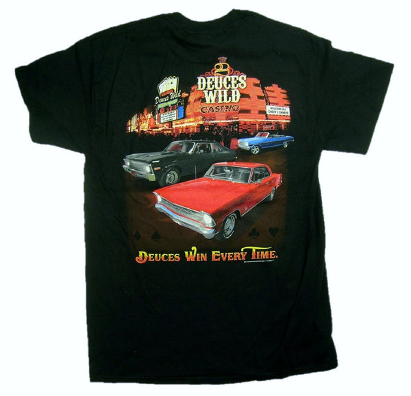Chevrolet Deuces Wild Casino Chevy II/Nova Graphic Print Short Sleeve T-Shirt