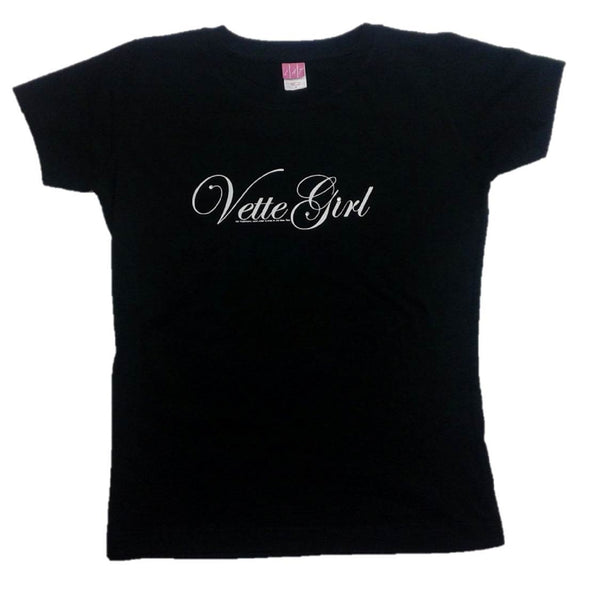 Chevy "Vette Girl" Ladies Fashion Jersey 100% Cotton Short Sleeve T-Shirt