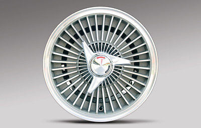 Corvette Print Image of C2 Rally Wheel on Corrosion Resistant Metal Sheet Sign