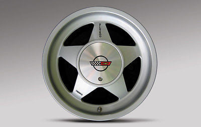 Corvette C4 Dymag Wheel Image, Digitally Printed on an Aluminum Sheet Metal Sign