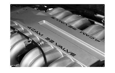 Corvette C4 32 Valve Head Overhead Cam Engine Digitally Printed Metal Sign