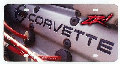 Corvette C4 ZR-1 LT5 Engine Closeup View Digitally Printed on License Plate Sign