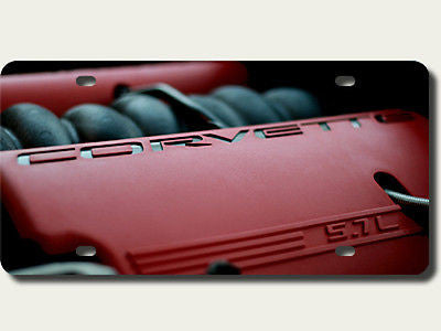 Corvette C6 Z06 LS6 5.7L Motor Corrosion Resistant Aluminum License Plate Sign